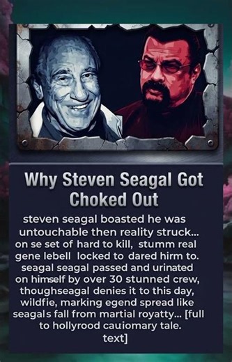 The Infamous Incident: Why Steven Seagal Got Choked Out by Gene LeBell