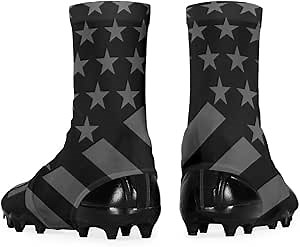 SLEEFS Spats/Football Cleat Covers [1 Pair - American Flag] - Laces Covers/Wraps for Football, Baseball, Soccer, and Field Hockey - Youth and Adult Sizes for Men, Boys and Girls