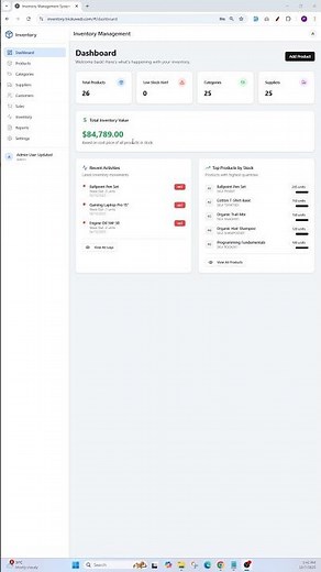 Inventory Management System with Source Code #php #inventory #project
