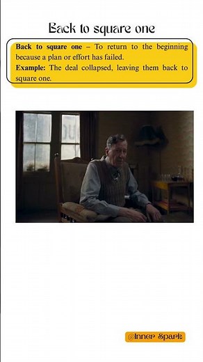 Back to square one in Real-Life Context | Learn Idioms with Movies! 🎬