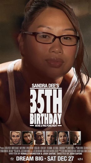 🎱⭐️Sandra Dee⭐️🎱 on Instagram: "Dream Big 🏓🟠 - @martysupreme @tchalamet Got all my friends together to watch Marty Supreme (GO SEE IT!) and a little friendly game of ping pong for my 35th birthday (my actual birthday is on the 29th). My inner child is so happy. #martysupreme #movielover #birthday"