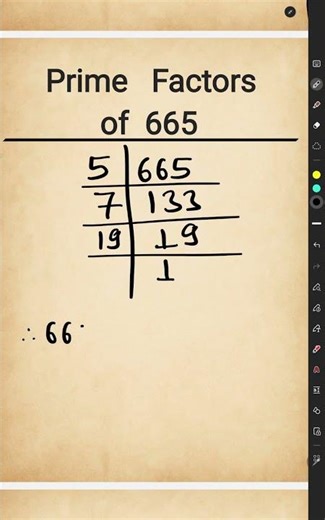 Prime Factors of 665 l Prime Factorization of 665