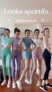 👙5 tenues de fitness femme👙 Le sportwear joue un rôle crucial pour me motiver à aller à la salle de sport. 🏃‍♀️ 🏃‍♀️ 🏃‍♀️ #sportfashion Pour trouver la tenue de sport dont vous rêvez, découvrez ces 5 tenues de couleurs différentes que j'ai choisis et que j'ai donné les noms différents à chaque tenue. 1️⃣ Noir et blanc🖤: les deux couleurs classiques font toujours bon ménage pour une tenue sans reproche. 2️⃣ Rose California💗: c une tenue à la fois casuel et romantique comme si on était en C