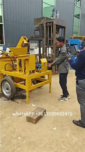 hydraulic clay interlocking block making machine M7Mi diesel engine brick moulding machine