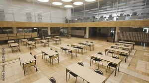 4K. Reading room in the library