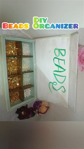 DIY Beads Organizer 🌈🌷#diy#diycrafts #art #craft #handmade #craftideas #shorts