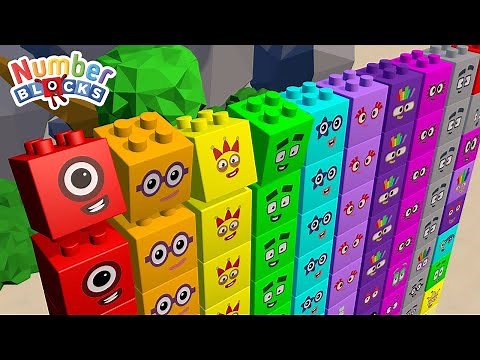 Counting Numberblocks on Mathlink Cubes Learn Numbers 1 to 100 for Kids