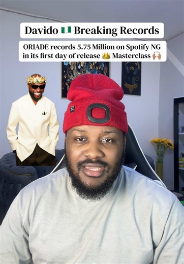 Davido ORIADE album first-day Spotify Nigeria records