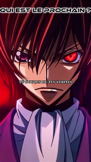Lelouch - Dans la nuit || Code Geass ||#yourunivers #abonnetoi #anime #codegeass #lelouch #amvia