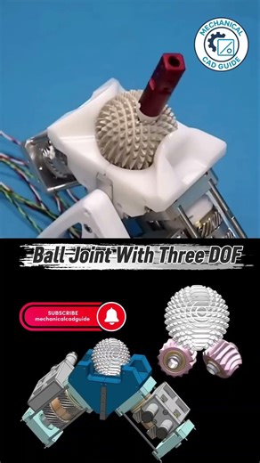 Ball Joint Three DOF Mechanism #viral #automobile #engineblock #foryou #machine #engineering #cnc