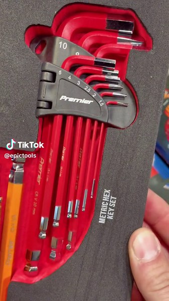 The #Sealey Master L Key Set💪🏻Contains Metric Hex, Imperial Hex & Torx Keys all mounted in a EVA Storage Tray. Perfect for a #workshop draw trolley or mobile #Tool kit. Available at #Epictools Link Above⬆️ #mechanic #mechaniclife #tools #handtools #garage