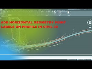 Add horizontal geometry points to Profile in Civil 3D