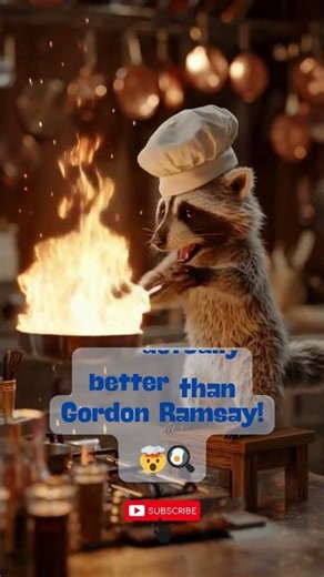 Gordon Ramsay is shaking! 🦝🍳 #shorts #masterchef