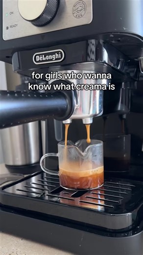 That golden layer on top of your espresso is called crema, and it’s basically the coffee’s way of showing off 💖 It forms when high-pressure hot water forces oils and gases out of freshly ground beans. Here’s what it tells you: thick and persistent crema = fresh beans and proper extraction. Thin or disappearing fast? Your beans might be stale or your pressure is off. And that tiger-striping pattern? ✅ that’s the sign of a perfectly pulled shot. #coffeeedu #coffeetok #coffeetime #morningcoffeevib