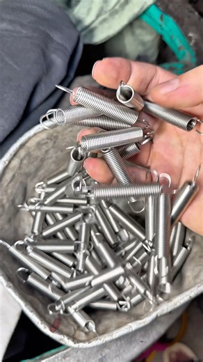 Perfect Stainless Steel Tension Spring Made by Hand! 🤯 #Shorts