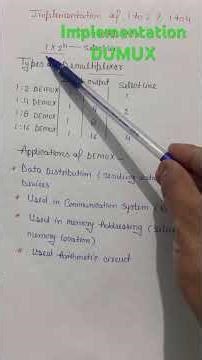 Implementation of Demultiplexer #viral #shortvideo #education #trading #video