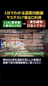【JR東京駅】八重洲北口改札から東京建物ぴあシアターまでの行き方（地下通路使用）#JR東京駅#東京建物ぴあシアター#道案内動画