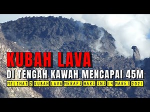 ZOOM 1000X KUBAH LAVA DI TENGAH KAWAH MERAPI HARI INI || MERAPI TERKINI