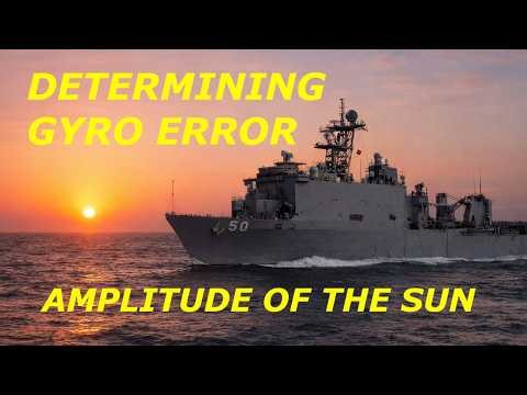 Finding Gyro Error from Amplitude of the Sun