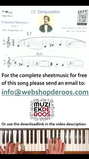 KM2 13. Donauwellen Josef Ivanovich #shorts #keyboard #yamaha #sx700 #sheetmusic #music #musicscore