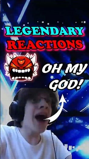 The Most Iconic Reaction In Geometry Dash! #geometrydash #gamer #gd #gaming #extremedemon #reaction