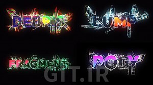 پروژه افترافکت اوپنر عنوان Polytype