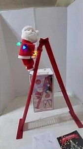Mr Christmas Animated Ladder Climbing walking Santa