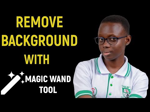 How to REMOVE Background in Photoshop Using Magic Wand Tool