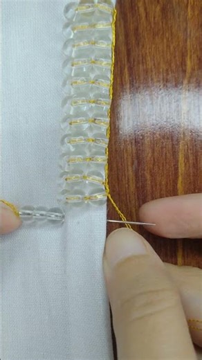 transparent handmade boarder Lace Design # beads # satisfying # tutorial