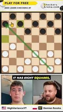 How to start a checkers game the RIGHT way? Teaching an American chess streamer!