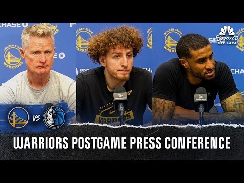 Steve Kerr, Brandin Podziemski and Gary Payton II react to Moses Moody's knee injury | NBC Sports BA