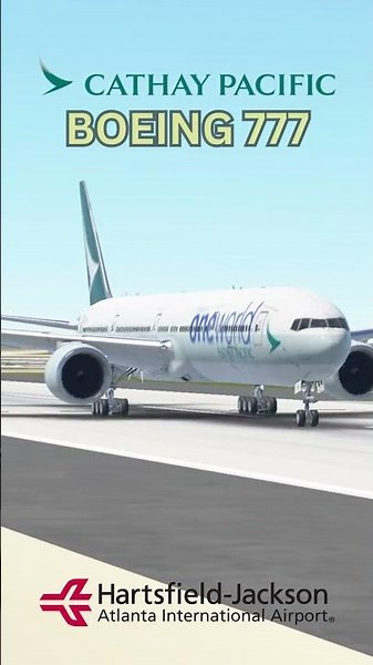 Cathay Pacific Boeing 777 Takeoff Wows Atlanta-Hartsfield Jackson Intl Airport in Infinite Flight