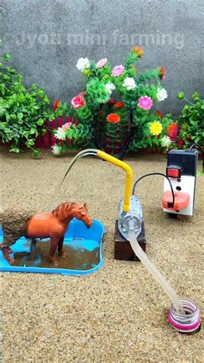 mini motor water pump project mini tractor making 🚜# 664