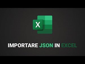 Come importare file JSON in Excel