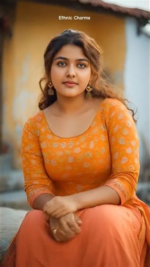 ✨🌸 Glow Orange Kurta – Rust Bottom Refined Ethnic Aesthetic For Elegant Women | #EthnicCharms