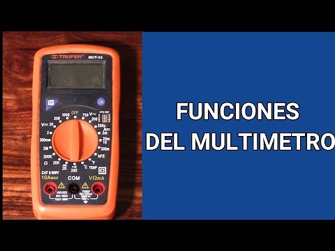 Functions of a Truper brand digital multimeter, model MUT-33