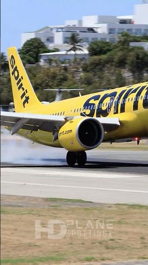 Take a look at Spirit's stunning A321neo landing at St. Maarten