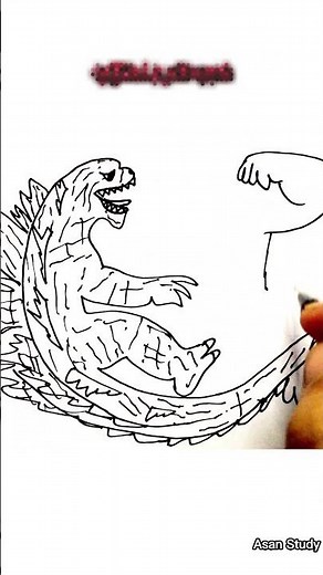 Draw Godzilla vs Kong ||| Godzilla x Kong The New Empire