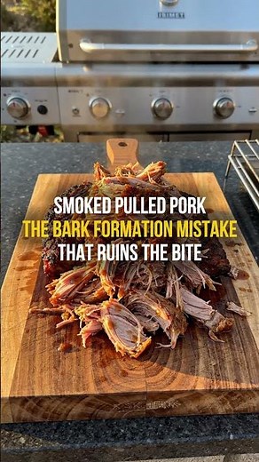 Smoked Pulled Pork — The Bark Formation Mistake That Ruins the Bite #PulledPork #SmokedPork