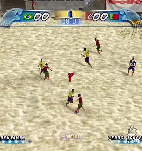 16K views · 76 reactions | #tbt Quando eras uma das “figurinhas” da @playstationpt 2 no jogo Pro Beach Soccer ⚽️️ Obrigado pela lembrança @4litro_oficial  #ps #playstation #beachsoccer #game #tbt | Madjer Saraiva | Facebook