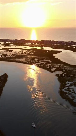 The MarshWalk of Murrells Inlet looks incredible from the sky. 🤩 🎥 jonathan.mcrae | Visit Myrtle Beach, South Carolina