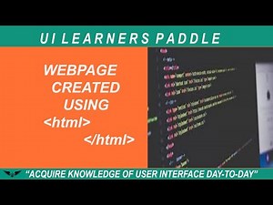 WEBPAGE CAN BE CREATED USING OPEN AND CLOSE TAG OF HTML