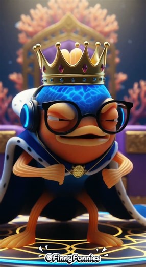 👑🐟 Beatbox Fish on the Throne 🔥 | FinnyFunnies Shorts