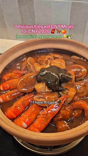 Yummy CNY meals for CNY 2026 🧧🍊 PUTIEN’s Pot of Goodies (Pen Cai) features 12 premium ingredients o Sea cucumber, abalone, dried scallops, fish maw, roasted pork, prawns, dried clams, chicken wing, Japanese flower mushrooms, Chinese yam, fatt choy and fried bean curd. o From $218 nett for 4 pax, $318 nett for 6 pax, $428 nett for 8 pax and $518 nett for 10 pax, and is available for takeaway at all PUTIEN outlets. PUTIEN’s Signature Yu Sheng (鱼生) is a festive essential crafted for auspicious to