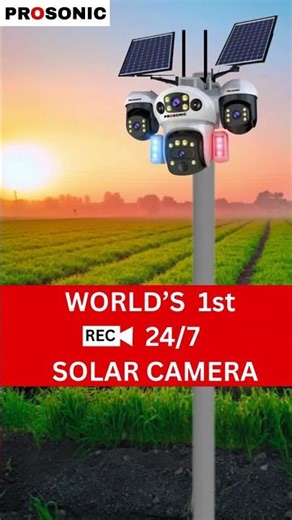 PROSONIC Multi Lens Solar PTZ Camera - All Camera 360 degree