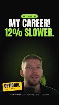 I told my AI agent it's important to my career. No run mentioned it · Day 24/100