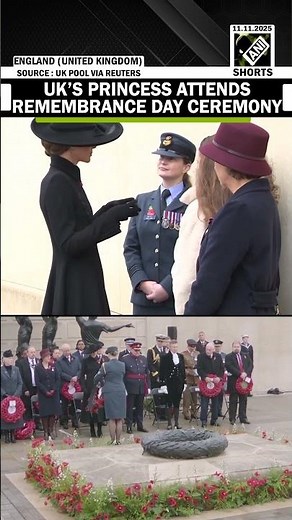 UK’s Princess Kate attends Remembrance Day Ceremony at National Memorial Arboretum, England