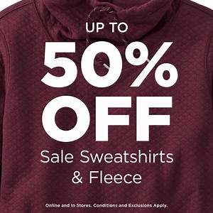 120K views · 734 reactions | It’s our biggest sale of the year: up to 50% off sale sweatshirts, fleece, and loads of other sale items! Conditions and exclusions apply. | L.L.Bean | Facebook