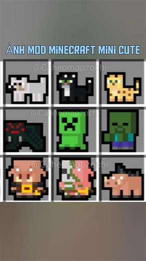 ảnh mod Minecraft mini cute 😍🥰🤩 #music #phonk #phonkmusic#minecraft#minecraftshorts#mini#cute