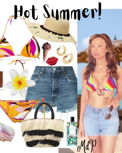 Parisians Rocking Denim Shorts at St Tropez Beach